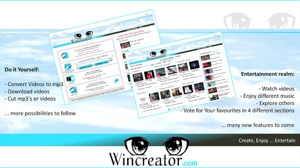 Скрин сервиса Wincreator