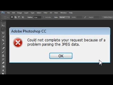 Скрин ошибки в Adobe PhotoShop